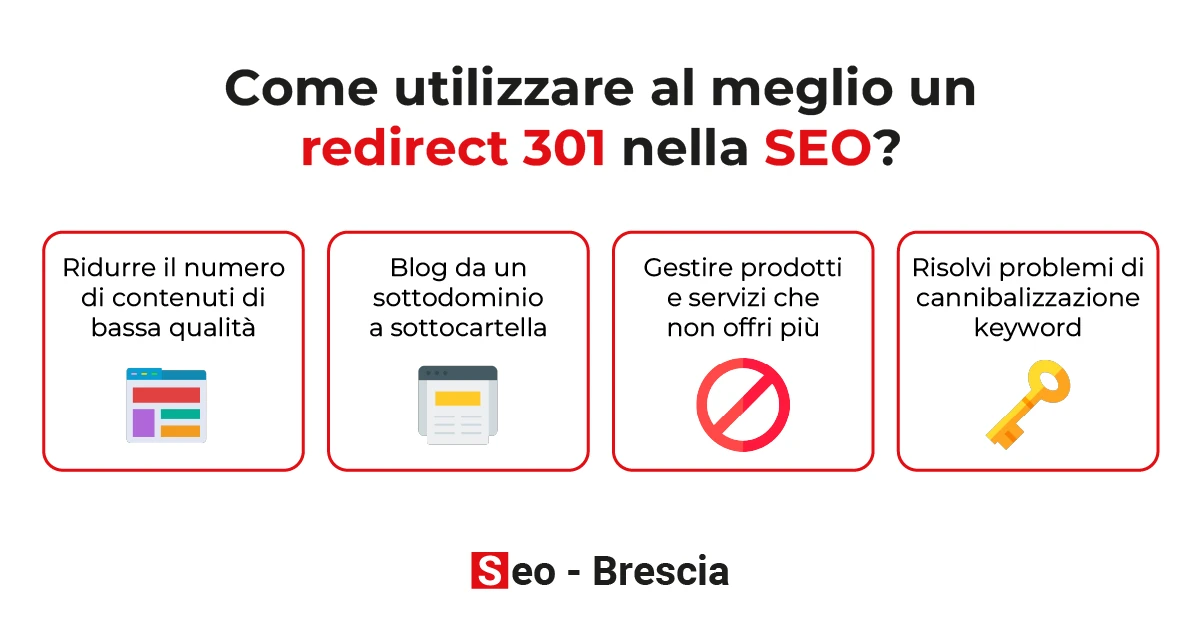 
Come utilizzare al meglio un redirect 301 nella SEO? - Seo Brescia