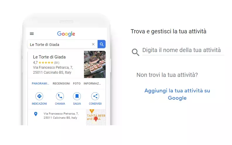 Accesso a profilo Google - SEO Brescia