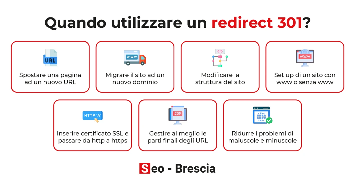 Quando utilizzare un redirect 301? - Seo Brescia